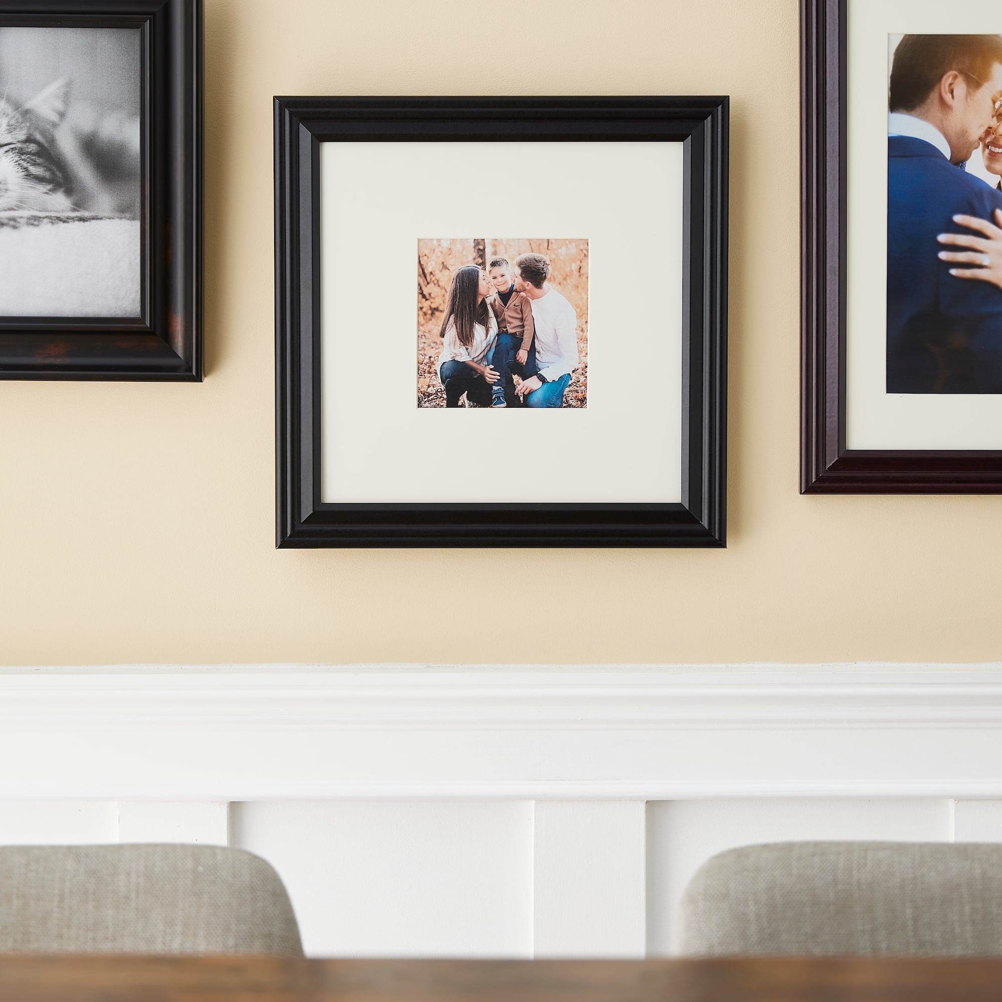 Lifestyles™ 5" x 5" Black Square Frame with Mat by Studio Décor®